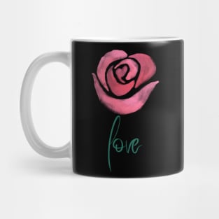 Pink Rose Love, Valentine's Day, Romance, Romantic Design Mug